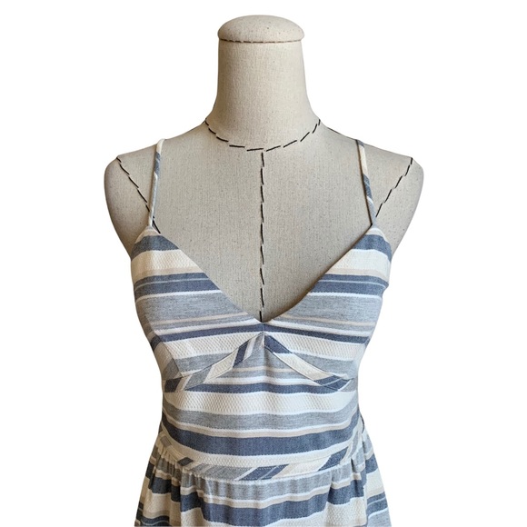 Theory Melaena Haviana Stripe Dress Blue & White sz 2 Spring Summer Vacation - Picture 3 of 10
